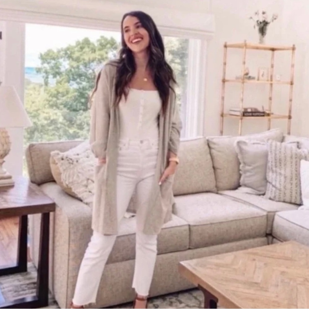 Donni Ribbed Cardigan Sweater